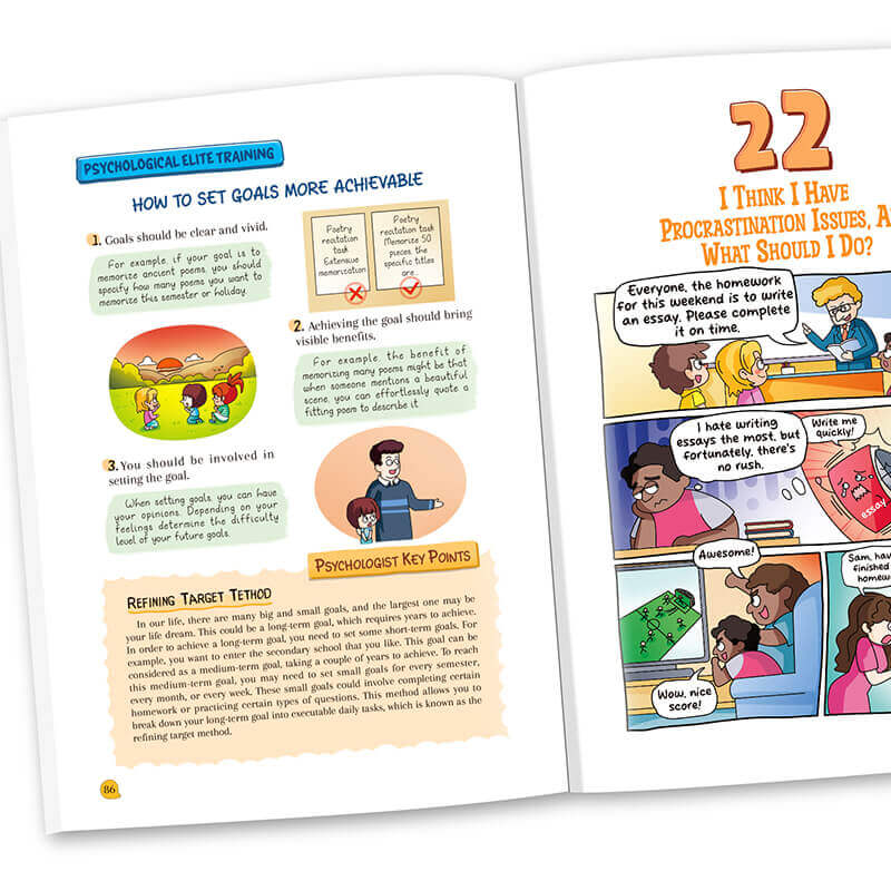 【TIKBOOKS】Comics for Kids' Psychology: Stop Overthinking, Shake Off Anxiety, and Build Your Inner Strength