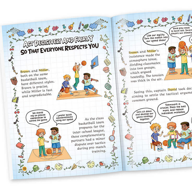 【TIKBOOKS】 Comic Children's Leadership Cultivates and stimulates children's communication and comprehension skills to guide children